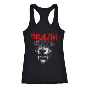 Teelaunch, The alpha, BackT-shirt[Heathen By Nature authentic Viking products]Next Level Racerback TankBlackXS