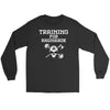 Teelaunch, Training for Ragnarok, FrontT-shirt[Heathen By Nature authentic Viking products]Gildan Long Sleeve TeeBlackS