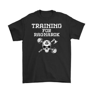 Teelaunch, Training for Ragnarok, FrontT-shirt[Heathen By Nature authentic Viking products]Gildan Mens T-ShirtBlackS