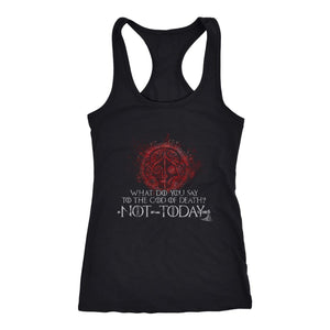Teelaunch, What do you say to the God of death, FrontT-shirt[Heathen By Nature authentic Viking products]