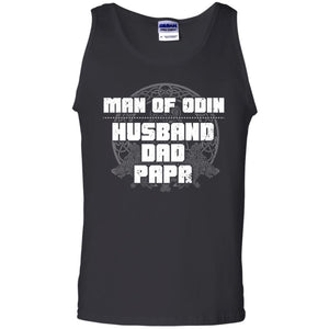 The Man of Odin t-shirt for men, FrontApparel[Heathen By Nature authentic Viking products]Cotton Tank TopBlackS