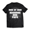The Man of Odin t-shirt for men, FrontApparel[Heathen By Nature authentic Viking products]Premium Short Sleeve T-ShirtBlackX-Small