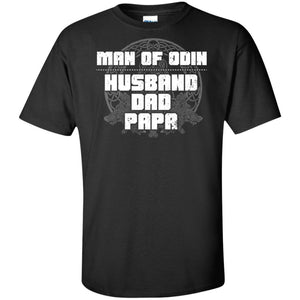 The Man of Odin t-shirt for men, FrontApparel[Heathen By Nature authentic Viking products]Tall Ultra Cotton T-ShirtBlackXLT