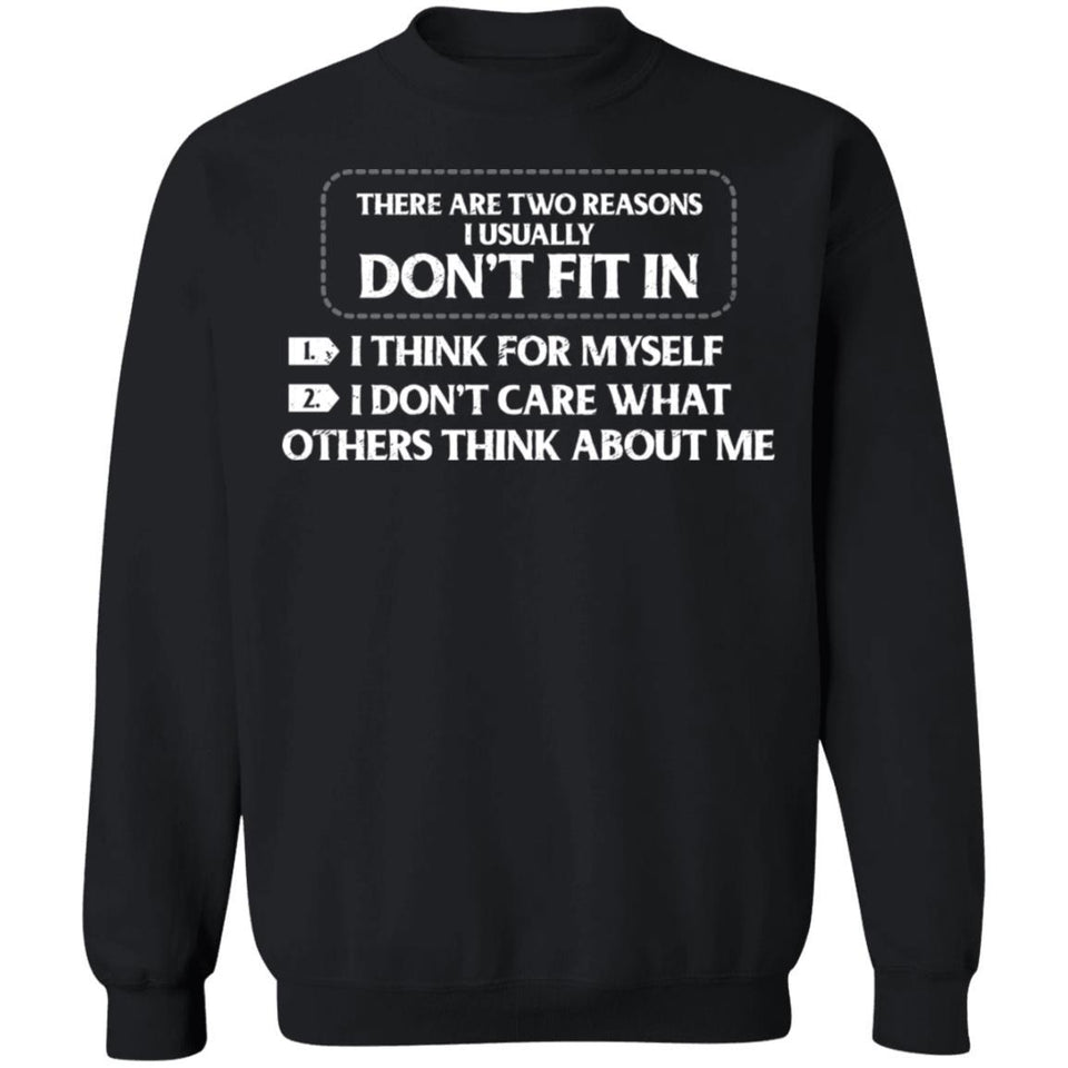 There are two reasons I usually don't fit, FrontApparel[Heathen By Nature authentic Viking products]Unisex Crewneck Pullover SweatshirtBlackS