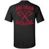 Viking apparel, American Savage, Back NewApparel[Heathen By Nature authentic Viking products]Tall Ultra Cotton T-ShirtBlackXLT