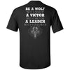 Viking apparel, be a wolf, backApparel[Heathen By Nature authentic Viking products]Tall Ultra Cotton T-ShirtBlackXLT