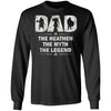Viking apparel, Dad, myth, legend, frontApparel[Heathen By Nature authentic Viking products]Long-Sleeve Ultra Cotton T-ShirtBlackS