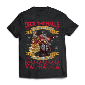 Viking apparel, Deck the halls with the bloodApparel[Heathen By Nature authentic Viking products]Next Level Premium Short Sleeve T-ShirtBlackX-Small