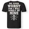 Viking apparel, do your worst, backApparel[Heathen By Nature authentic Viking products]Premium Men T-ShirtBlackS