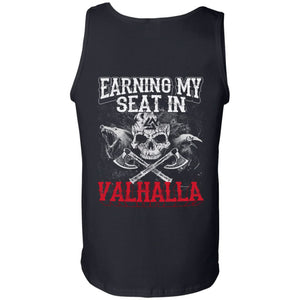 Viking apparel, earning, seat, backApparel[Heathen By Nature authentic Viking products]Cotton Tank TopBlackS