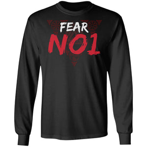 Viking apparel, Fear No 1, frontApparel[Heathen By Nature authentic Viking products]Long-Sleeve Ultra Cotton T-ShirtBlackS