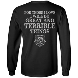 Viking apparel, For those I love, backApparel[Heathen By Nature authentic Viking products]Long-Sleeve Ultra Cotton T-ShirtBlackS