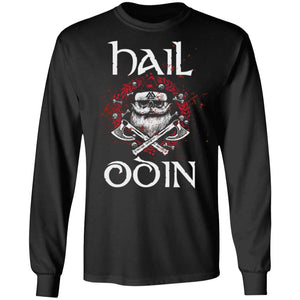 Viking apparel, Hail Odin Yule, FrontApparel[Heathen By Nature authentic Viking products]Long-Sleeve Ultra Cotton T-ShirtBlackS