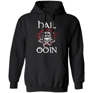 Viking apparel, Hail Odin Yule, FrontApparel[Heathen By Nature authentic Viking products]Unisex Pullover HoodieBlackS