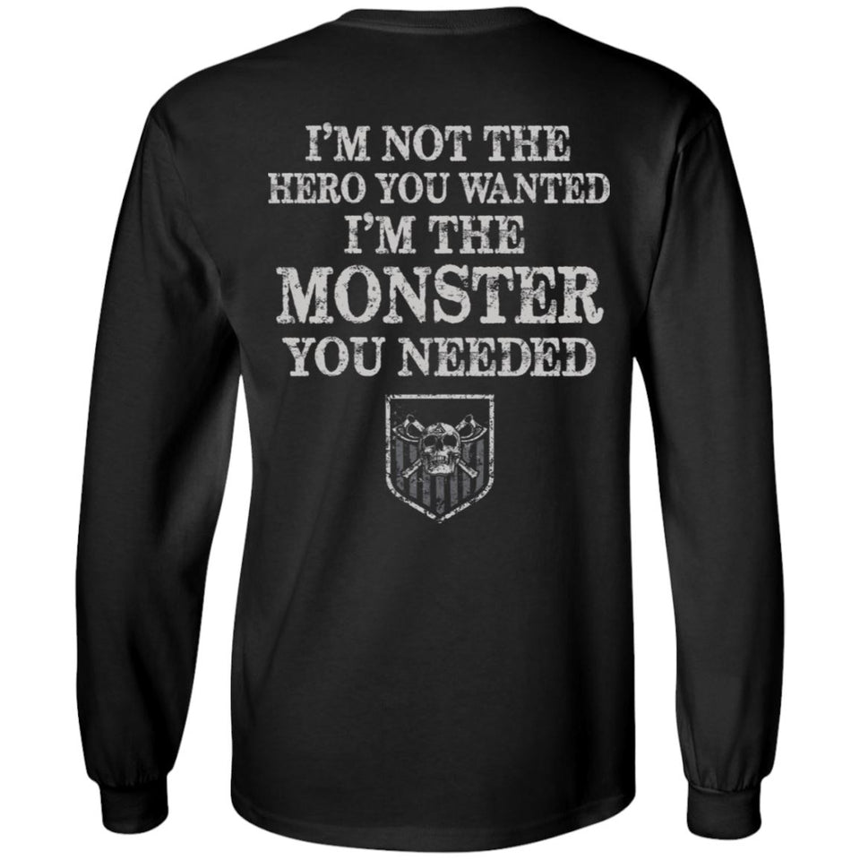 Viking apparel, hero, monster, backApparel[Heathen By Nature authentic Viking products]Long-Sleeve Ultra Cotton T-ShirtBlackS