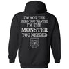 Viking apparel, hero, monster, backApparel[Heathen By Nature authentic Viking products]Unisex Pullover HoodieBlackS