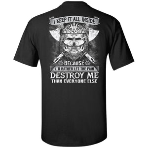 Viking apparel, inside, destroy, backApparel[Heathen By Nature authentic Viking products]Tall Ultra Cotton T-ShirtBlackXLT