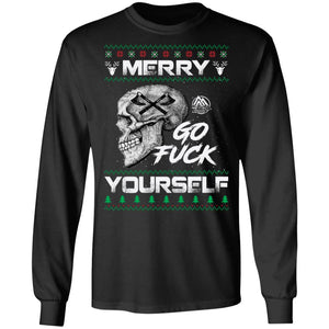 Viking apparel, Merry go f**k yourselfApparel[Heathen By Nature authentic Viking products]Long-Sleeve Ultra Cotton T-ShirtBlackS