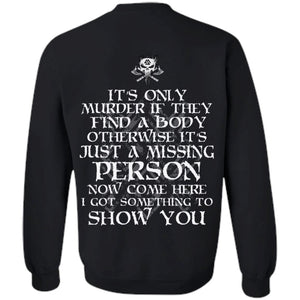 Viking apparel, murder, person, backApparel[Heathen By Nature authentic Viking products]Unisex Crewneck Pullover SweatshirtBlackS