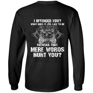 Viking apparel, offended, hurt, backApparel[Heathen By Nature authentic Viking products]Long-Sleeve Ultra Cotton T-ShirtBlackS