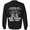 Viking apparel, offended, hurt, backApparel[Heathen By Nature authentic Viking products]Unisex Crewneck Pullover SweatshirtBlackS