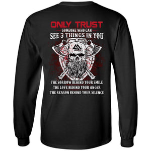 Viking apparel, Only trust someone who, BackApparel[Heathen By Nature authentic Viking products]Long-Sleeve Ultra Cotton T-ShirtBlackS
