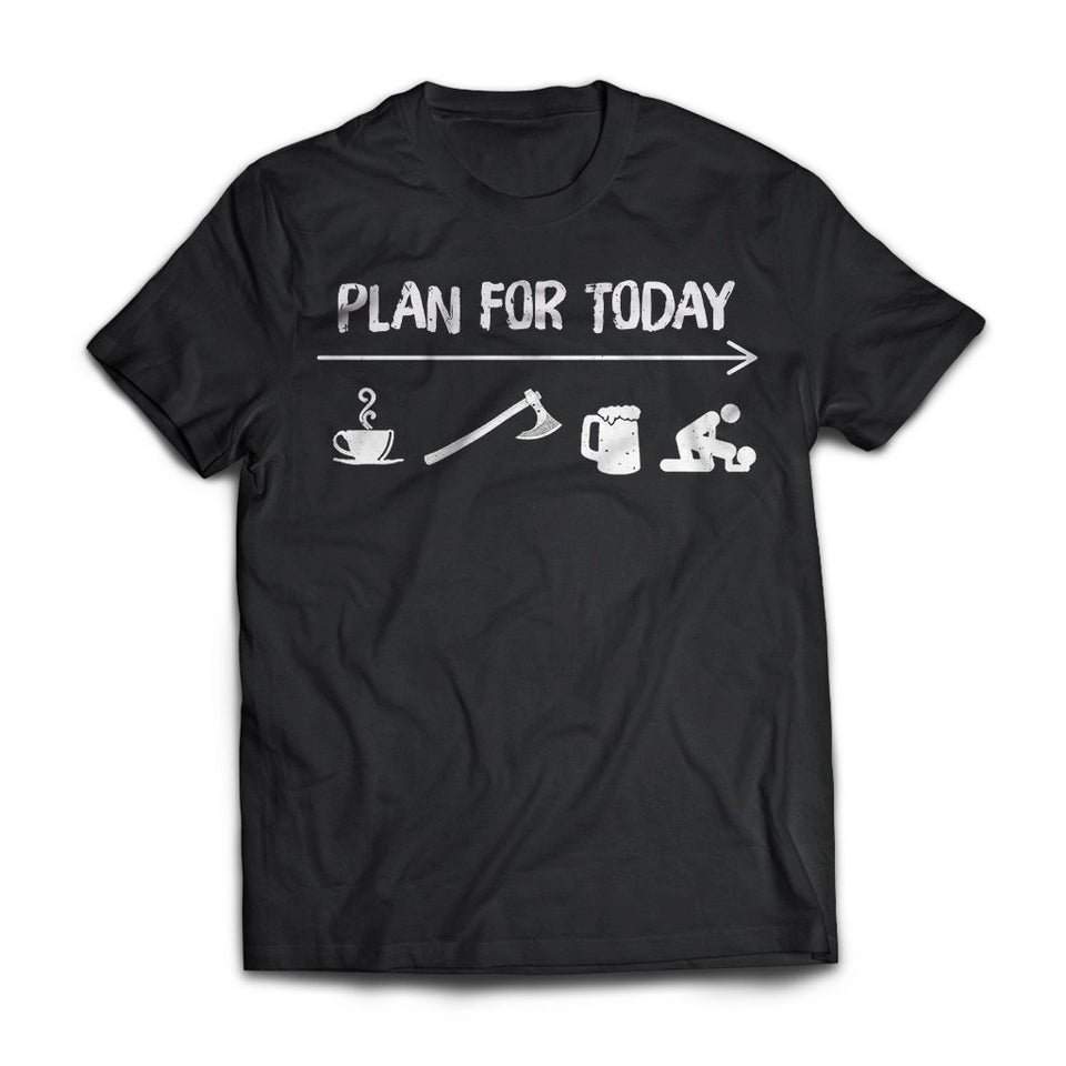Viking Apparel, Plan For Today, FrontApparel[Heathen By Nature authentic Viking products]Next Level Premium Short Sleeve T-ShirtBlackX-Small