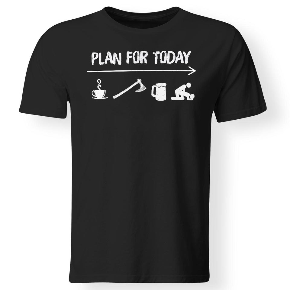 Viking Apparel, Plan For Today, FrontApparel[Heathen By Nature authentic Viking products]Premium Men T-ShirtBlackS