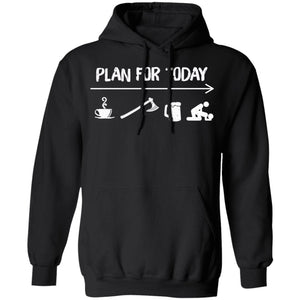 Viking Apparel, Plan For Today, FrontApparel[Heathen By Nature authentic Viking products]Unisex Pullover Hoodie 8 oz.BlackS