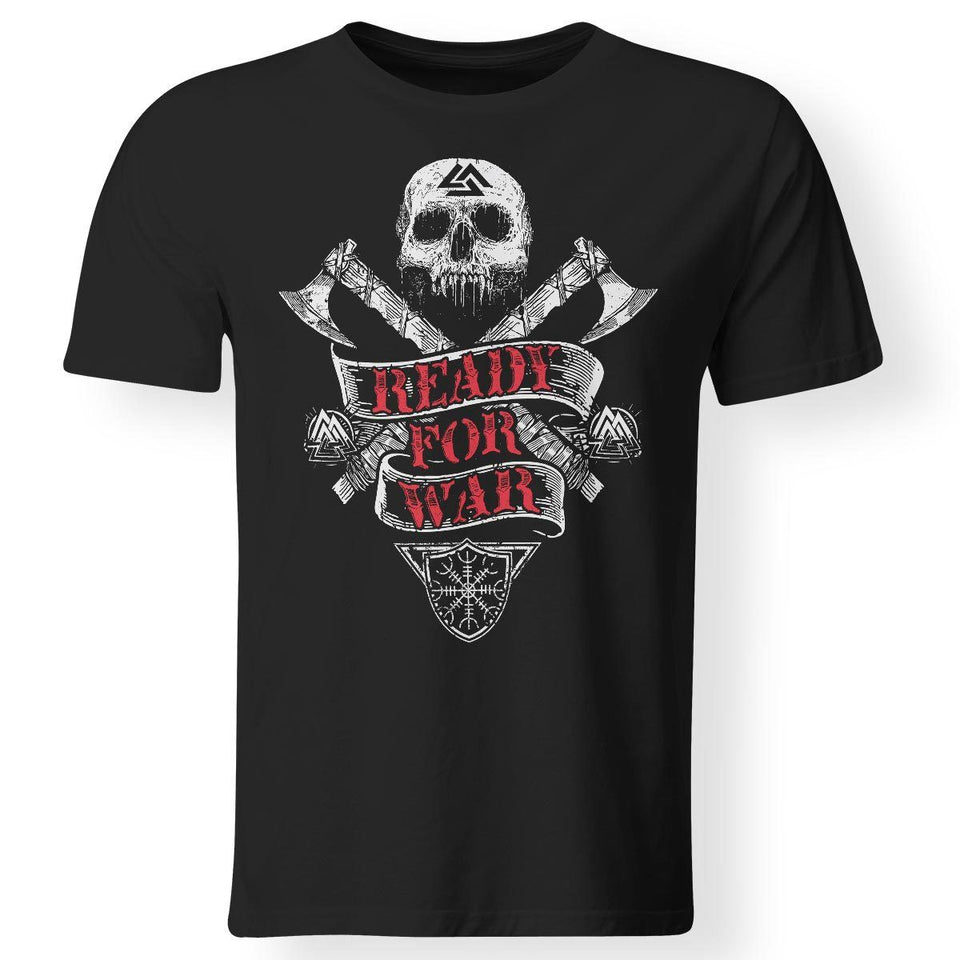 Viking apparel, ready for war, frontApparel[Heathen By Nature authentic Viking products]Premium Men T-ShirtBlackS