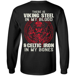 Viking apparel, There is viking steel, backApparel[Heathen By Nature authentic Viking products]Long-Sleeve Ultra Cotton T-ShirtBlackS