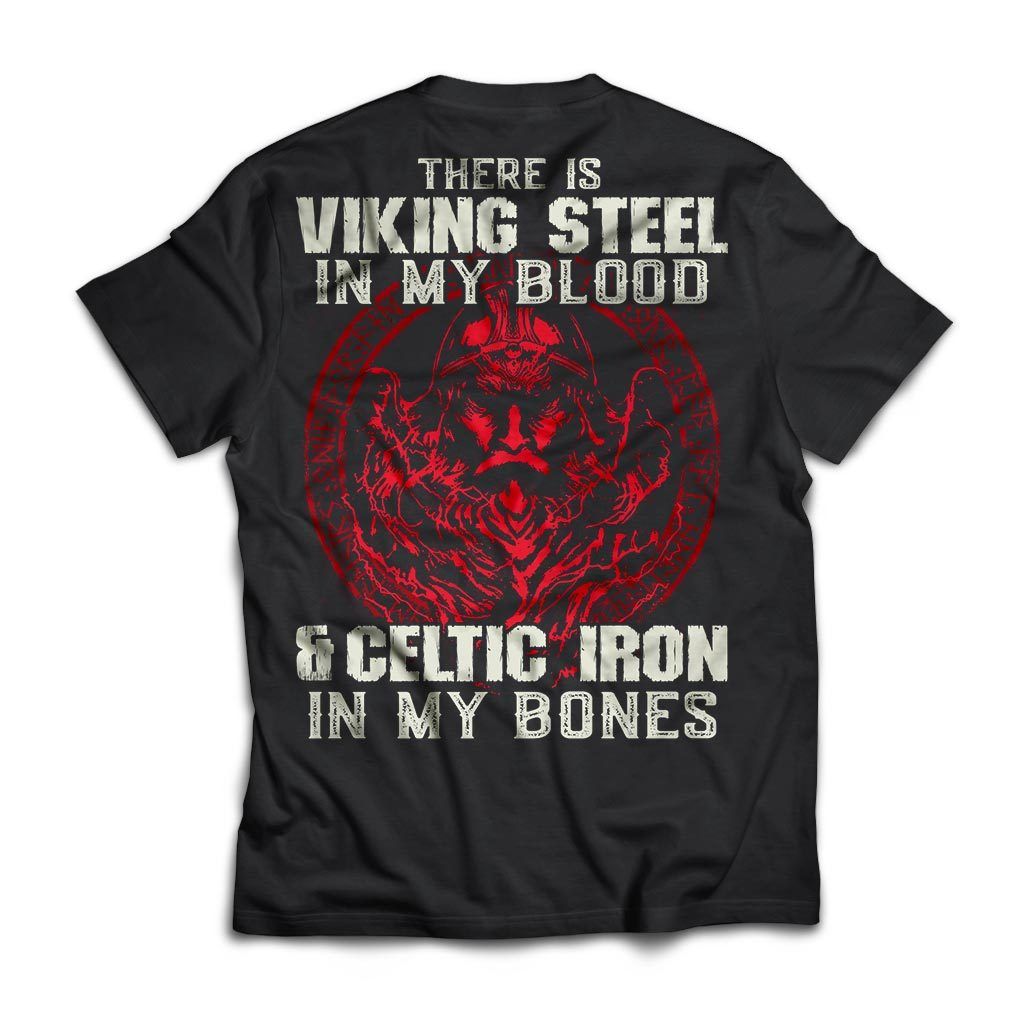 Viking apparel, There is viking steel, backApparel[Heathen By Nature authentic Viking products]Next Level Premium Short Sleeve T-ShirtBlackX-Small