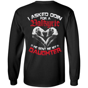 Viking apparel, Valkyrie, daughter, backApparel[Heathen By Nature authentic Viking products]Long-Sleeve Ultra Cotton T-ShirtBlackS