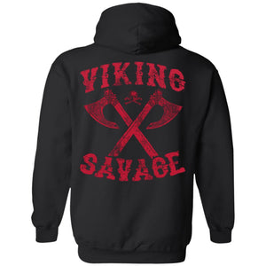 Viking apparel, viking savage, backApparel[Heathen By Nature authentic Viking products]Unisex Pullover HoodieBlackS