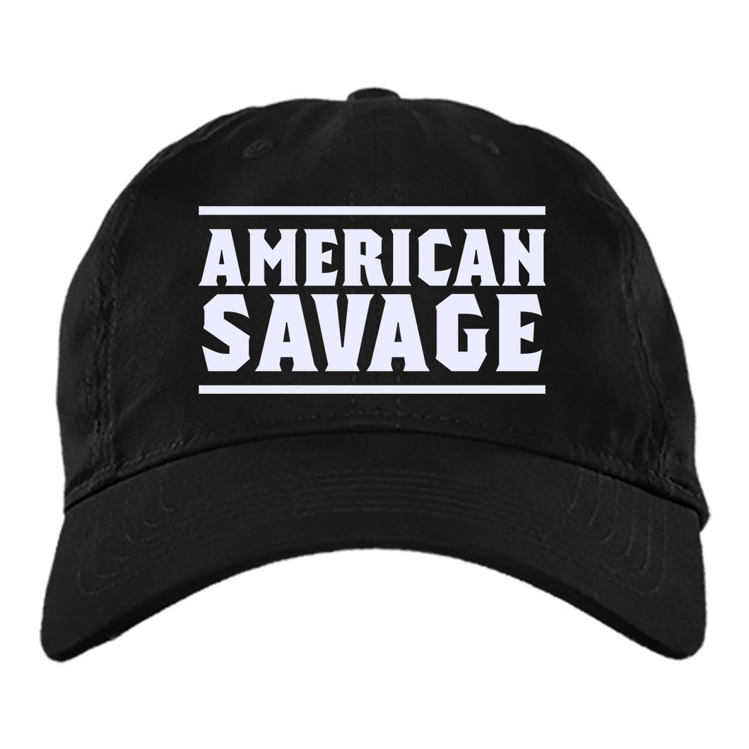 Viking Cap, American Savage, BlackApparel[Heathen By Nature authentic Viking products]BX880 Twill Unstructured Dad CapBlackOne Size