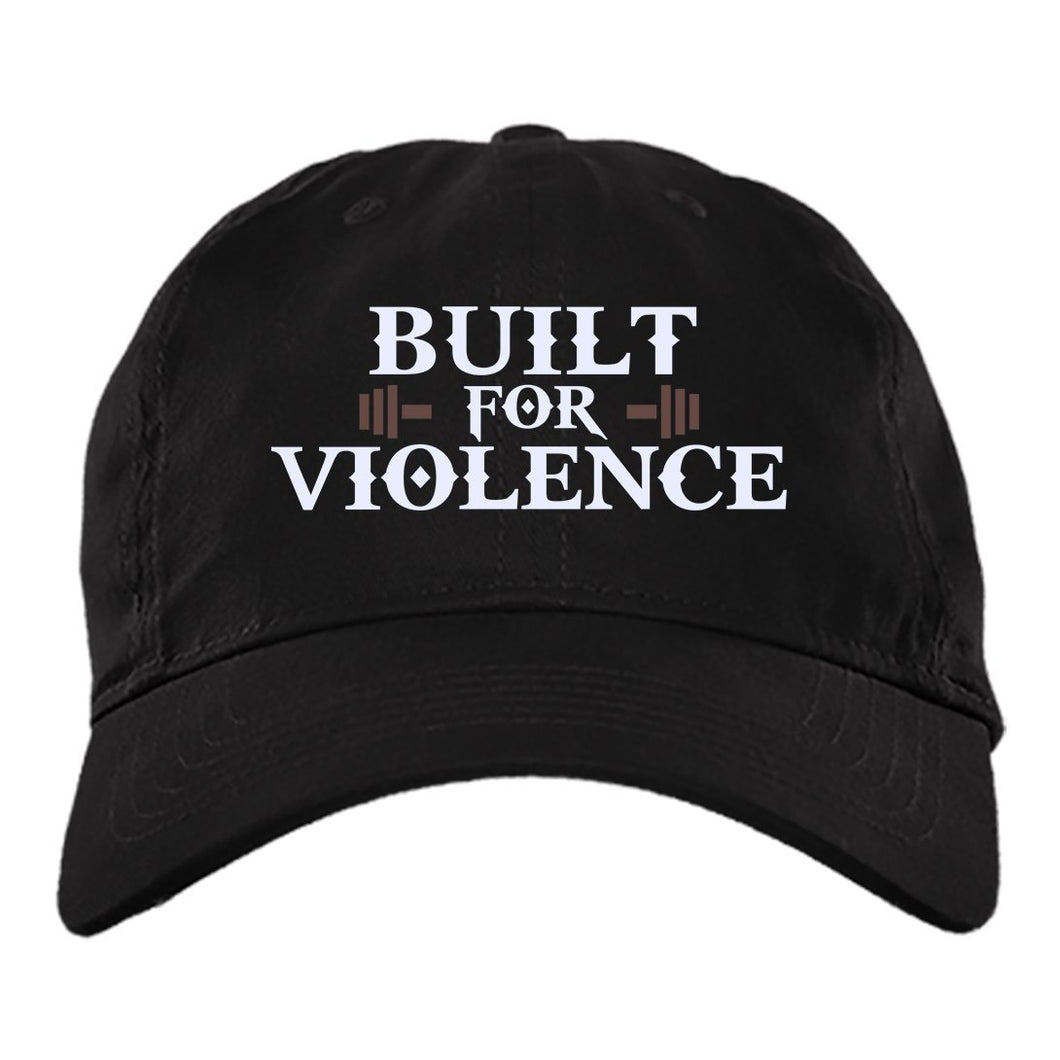 Viking Cap, Built for violence, BlackApparel[Heathen By Nature authentic Viking products]BX880 Twill Unstructured Dad CapBlackOne Size