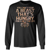 Viking, Norse, Gym t-shirt & apparel, A Beast that's Hungry, FrontApparel[Heathen By Nature authentic Viking products]Long-Sleeve Ultra Cotton T-ShirtBlackS