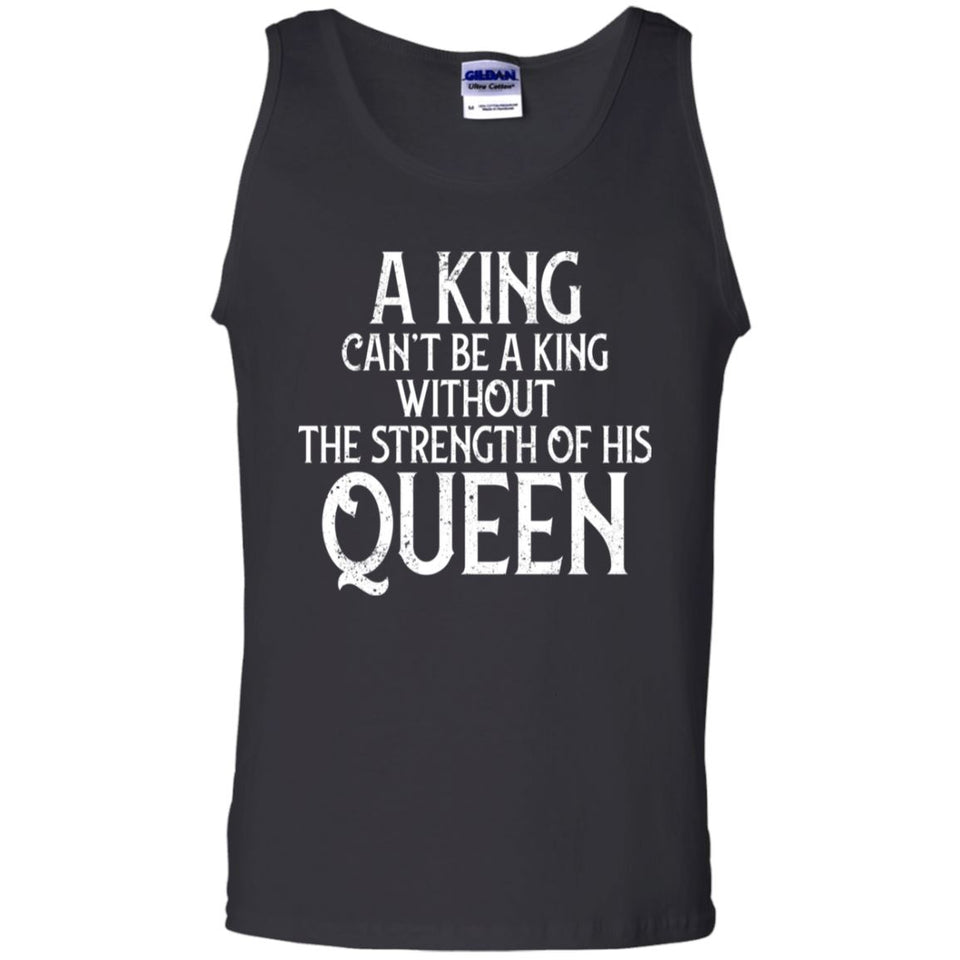 Viking, Norse, Gym t-shirt & apparel, A king can't be a king, frontApparel[Heathen By Nature authentic Viking products]Cotton Tank TopBlackS