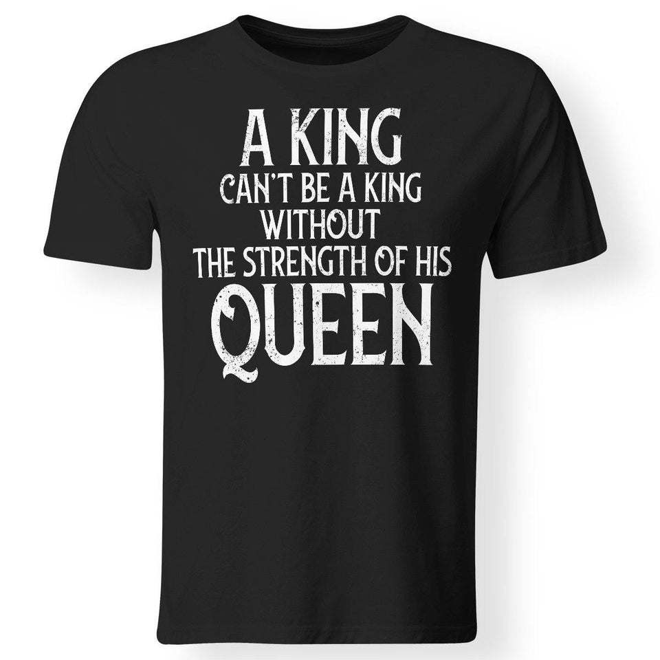 Viking, Norse, Gym t-shirt & apparel, A king can't be a king, frontApparel[Heathen By Nature authentic Viking products]Premium Men T-ShirtBlackS