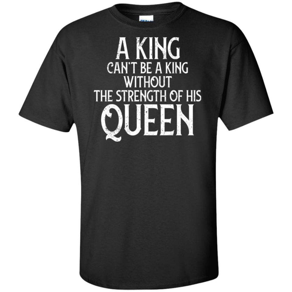 Viking, Norse, Gym t-shirt & apparel, A king can't be a king, frontApparel[Heathen By Nature authentic Viking products]Tall Ultra Cotton T-ShirtBlackXLT