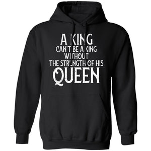 Viking, Norse, Gym t-shirt & apparel, A king can't be a king, frontApparel[Heathen By Nature authentic Viking products]Unisex Pullover Hoodie 8 oz.BlackS