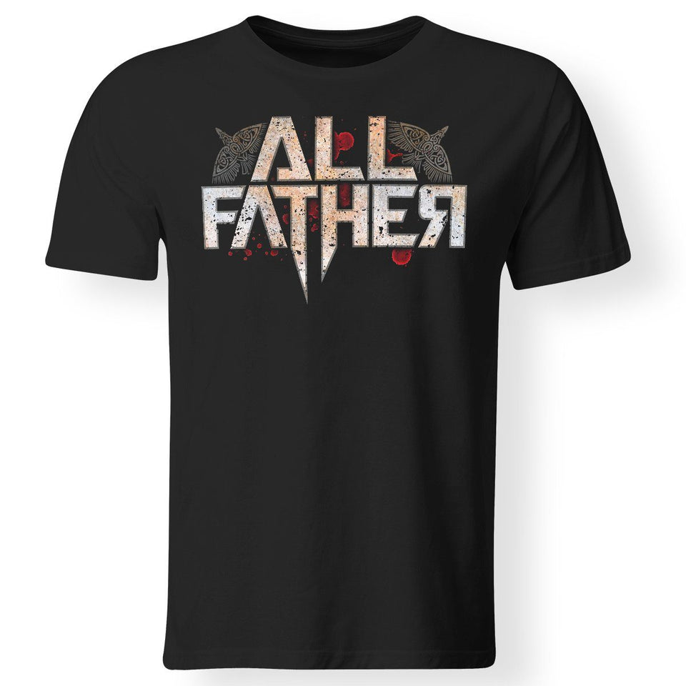 Viking, Norse, Gym t-shirt & apparel, All Father, FrontApparel[Heathen By Nature authentic Viking products]Gildan Premium Men T-ShirtBlack5XL