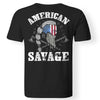 Viking, Norse, Gym t-shirt & apparel, American Savage, BackApparel[Heathen By Nature authentic Viking products]Gildan Premium Men T-ShirtBlack5XL