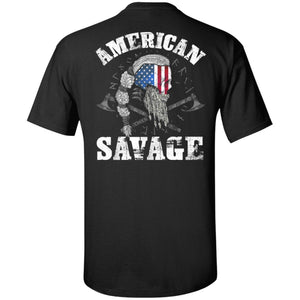 Viking, Norse, Gym t-shirt & apparel, American Savage, BackApparel[Heathen By Nature authentic Viking products]Tall Ultra Cotton T-ShirtBlackXLT