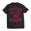 Viking, Norse, Gym t-shirt & apparel, American Savage, FrontApparel[Heathen By Nature authentic Viking products]Next Level Premium Short Sleeve T-ShirtBlackX-Small