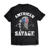 Viking, Norse, Gym t-shirt & apparel, American Savage, FrontApparel[Heathen By Nature authentic Viking products]Premium Short Sleeve T-ShirtBlackX-Small