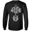 Viking, Norse, Gym t-shirt & apparel, ASGARD nine worlds, BackApparel[Heathen By Nature authentic Viking products]Long-Sleeve Ultra Cotton T-ShirtBlackS