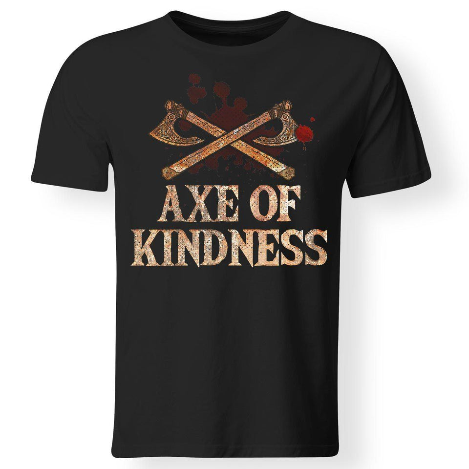 Viking, Norse, Gym t-shirt & apparel, Axe Of Kindness, FrontApparel[Heathen By Nature authentic Viking products]Premium Men T-ShirtBlackS