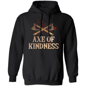 Viking, Norse, Gym t-shirt & apparel, Axe Of Kindness, FrontApparel[Heathen By Nature authentic Viking products]Unisex Pullover HoodieBlackS