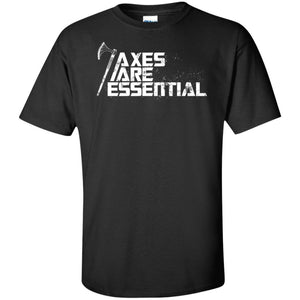 Viking, Norse, Gym t-shirt & apparel, Axes are essential, FrontApparel[Heathen By Nature authentic Viking products]Tall Ultra Cotton T-ShirtBlackXLT